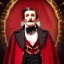 Placeholder: evil circus ringmaster standing alone inside dark circus tent, garish red coat, dark circus, 1800s, chiaroscuro lighting , 8k UHD, matte painting, illustration, renaissance, artwork, high-quality, creepy, rocco, greg rutowski, howard lyon, alphonse mucha