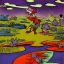 Placeholder: from krazy kat and ignatz mouse by herriman psychedelic landscape