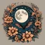 Placeholder: Best quality, masterpiece, ultra high res, detailed, illustration, design, flat vector style, high resolution, illustraTed, shadows and light, aesthetic, modern, ambient lighting, flat colors, vector illustration, bat, moon, leaves, stars, flowers, sailor jerry tattoo, old school tattoo