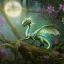 Placeholder: closeup of stunning, cute baby dragon with iridescent wings and glittery scales in forest with globes of light, flowers, 8k resolution, 3D octane render, intricate, sharp, crisp, digital art, detailed matte, volumetric lighting George Grie, Anne Dittman, Anne Stokes, Lisa Parker, Selina French, greg rutowski