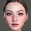 Placeholder: image girl look beautiful, close-up, wear swimwear, eyes like ocean blue, short hair, smile, 8k, rtx, eyebrows like serious, facing left, hyper realistis,