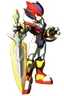 Placeholder: Megaman Zero Omega, Black and Red Armor, Lightning Sword, HD, Clean, Fixed Hands