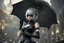 Placeholder: Beautiful 2B with blindfoldin 8k nier automata artstyle, 2B them, 2B Custom, cover eyes, close picture, rain, fantasy world, intricate details, highly detailed, high details, detailed portrait, masterpiece,ultra detailed, ultra quality