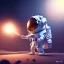 Placeholder: pixar style cute rabbit astronaut floating in space, full body, dramatic lighting, hyper realistic, unreal engine 5, 16k, background:space