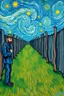 Placeholder: Van Gogh the prisoners painting style
