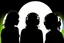 Placeholder: Silhouette of three people wearing headphones