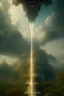 Placeholder: stairway to heaven made of light, sky full of clouds, art by greg rutkowski and peter mohrbacher, featured in artstation, octane render, cinematic, elegant, intricate, ultra detailed, rule of thirds, professional lighting, unreal