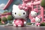 Placeholder: Extreme detailed photorealistic composition,ultra high quality.ultra detailed 3d illustration of Hello Kitty cartoon style., pixar -disney -weba style, unreal engine rendering, 64k Ultra high definition details