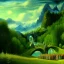 Placeholder: Epic Drawing of scenery of The LOTR estilo Van Gogh 4k