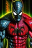 Placeholder: Spider-Man and Batman fusion photo real