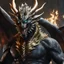 Placeholder: hyperdetailed, 4k, highres, Dragon man hybrid, semi-realistic art, masterpiece, perfect composition, ultra-realistic, 8k