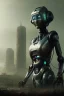 Placeholder: portrait of organic robot post-apocalyptic cyberpunk city, realistic, intriacte detail, sci-fi fantasy style, volumetric lighting, particales,highly detailed,cinamatic, deep colours,8k