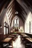 Placeholder: Church-like restaurant design