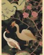 Placeholder: a repeating pattern of Vintage European chinoiserie wallpaper with dodo bird and oak leaf branches