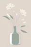 Placeholder: Simple Elegance Minimalist Flower in Vase Digital Art