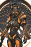Placeholder: Ninja machine in solo leveling artstyle, black custom, cyberpunk them, neon orange details, Apiary of death , full body, apocalypse, intricate details, highly detailed, high details, detailed portrait, masterpiece,ultra detailed,best quality