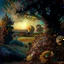 Placeholder: High definition photography of a marvelous landscape, trees, flowers, sun, intricate, atmosphere of a Max Ernst painting, thoughtful, interesting, a bit appalling