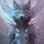 Placeholder: icy blue, anime, elve wolf creature ,feathers , fae, majestic, ominous, ice, scales,frost on skin, dnd character portrait, intricate, oil on canvas, masterpiece, expert, insanely detailed, 4k resolution, retroanime style, cute big circular reflective eyes, cinematic smooth, intricate detail , soft smooth lighting, soft pastel colors, painted Rena