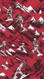 Placeholder: brutal attack on titan red colos pattern for snowboard