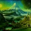 Placeholder: Epic Drawing of scenery of The LOTR estilo Van Gogh 4k