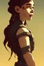 Placeholder: Highly detailed portrait of emilia clarke cyberpunk young lady with, freckles and wavy hair by Atey Ghailan, by Loish, by Bryan Lee O'Malley, by Cliff Chiang, by Greg Rutkowski, inspired by image comics, inspired by graphic novel cover art, inspired by nier!! wooden farm color scheme ((farm background)), trending on artstation
