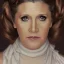 Placeholder: [[extrem stunning photorealistic Carrie Fisher as Princess Leia]] :: [[photorealistic brown eyes, short hair, head and shoulders portrait, 8k resolution photorealistic portrait by Greg Rutkowski, Artgerm, WLOP, Alphonse Mucha, dynamic lighting, hyperdetailed, intricately detailed, triadic colors]]