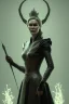 Placeholder: Cersei Lannister as evil queen in black leather, busty, cleavage, voluptuous, lena headay, angry, stern look. character design by cory loftis, fenghua zhong, ryohei hase, ismail inceoglu and ruan jia. unreal engine 5, artistic lighting, highly detailed, photorealistic, fantasy