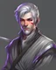 Placeholder: noble swordman short gray hair