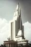 Placeholder: big very tall pointy white dystopian rich uganda city center palace