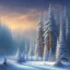 Placeholder: Pixelart Winterlandschaft hintergrund