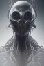 Placeholder: evil predator, alien, brutal face, tron, head, bitcoin eyes, 8k, finely detailed, dark light, photo realistic, hr giger, cyberpunk