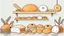 Placeholder: Design for a bakery shop that is full of fancy breads including baguette, sandwich, dough, bagel, tortilla, white, and whole wheat, wheat ears, sesame seeds, freshly baked sliced ​​bread, and a classic theme.