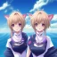 Placeholder: Anime Cat girls, cute, beautiful, twins