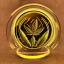 Placeholder: Cannabis Bit coin gold shine illumination