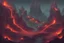 Placeholder: 2d hell landscape for pixel game. hyper-detailed. trending on artstation. --ar 9:16