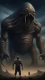 Placeholder: Bosch nightmares paining style Title:the angry giant alien standing tall , 8k artistic photography, photorealistic concept art, soft natural volumetric cinematic perfect light, chiaroscuro, award-winning photograph, masterpiece, oil on canvas, Raphael, Caravaggio’s, Greg Rutkowski, people, beksinski, Giger