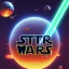 Placeholder: logo with only the letters 'STAR WARS', 128K