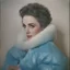 Placeholder: Actress elizabeth taylor, blue, autochrome, plastic puffy jacket