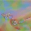 Placeholder: white Field mouse mountains drinking water at sunrise water color vibrant cute