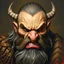 Placeholder: Dnd, handpainted by a renaissance artist, oil painting, head portrait, sturdy, mighty, grizzled, old, angry, barbarian, big nose