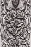 Placeholder: beautiful decorative classical ornamental emblem, spirit tiger, fibonacci rhythms, roses, lilies, rose petals, lily petals, acanthus scrolls, small medium and large elements, artgerm, trending on artstation, wlop, russ abbott