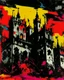 Placeholder: A sinister looking chaotic castle painted by Andy Warhol