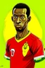 Placeholder: Jeremy Doku Belgian-Ghanaian footballer ,cartoon 2d