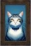 Placeholder: Portrait of a cat by Van Gogh