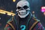 Placeholder: Sans in 8k cartoon artstyle, pixel them, neon effect, close picture, rain, fantasy world, intricate details, highly detailed, high details, detailed portrait, masterpiece,ultra detailed, ultra quality