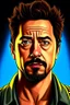 Placeholder: Comic portrait of Tony Stark