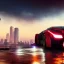 Placeholder: cyberpunk,landscape ,cars , GUITARS, cinamatic, highly detailed, close up, 4k , deep colours, gold , fire , red, purple,dark ,etheral , utopia , apocalypse, flying Cadillac, from outer space