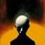 Placeholder: small head Sopor Aeternus depicting a fear of being alone, Style by Ray Johnson and Dave McKean, surreal horror, dynamic composition, color burn, based on the imagery of Zdzislaw Beksinski, minimalism, artistic