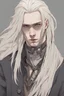 Placeholder: Молодой парень, с белыми длинными волосами, не женщина, рокер, милый, альбинос