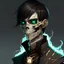 Placeholder: male, half-elf, young, noble, costume, skull mask, pale skin color